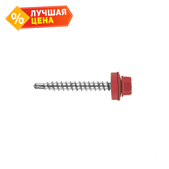 Саморез кровельный Daxmer 4,8х35 RAL 3020 (250) сверло №1