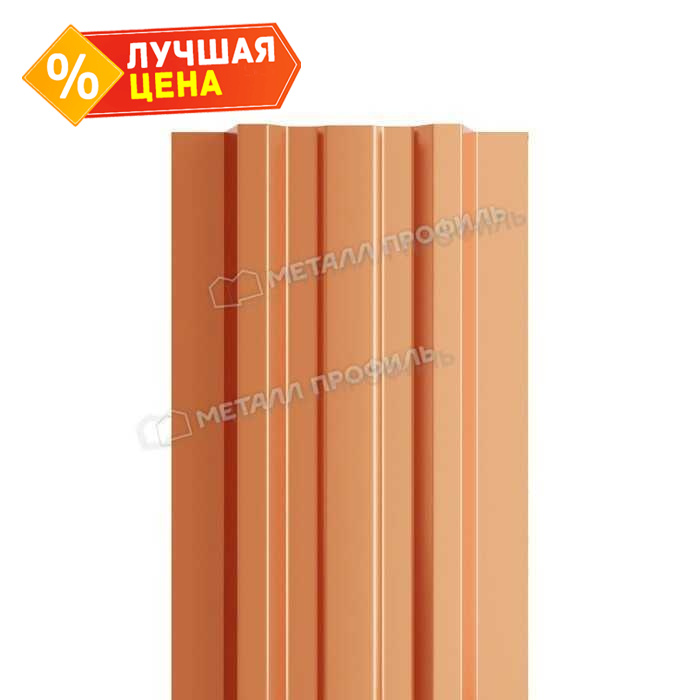 Штакетник Металл Профиль LАNE-T 0,5 AGNETA® Copper/Copper Медный/Медный