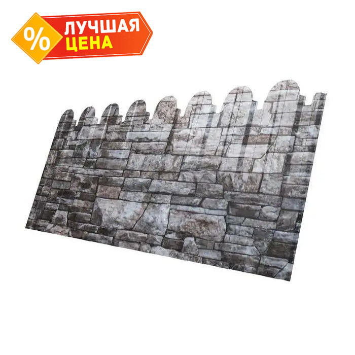 Профлист фигурный Grand Line C10A 0.45 Print Elite с пленкой Fine stone