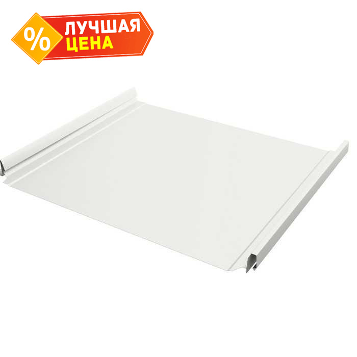 Фальцевая кровля Кликфальц Pro Line Grand Line 0,45 Drap RAL 9003 Сигнальный Белый