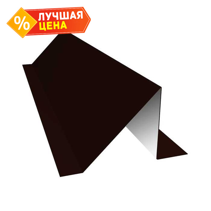 Планка снегозадержания 0,5 Satin с пленкой RR 32 темно-коричневый