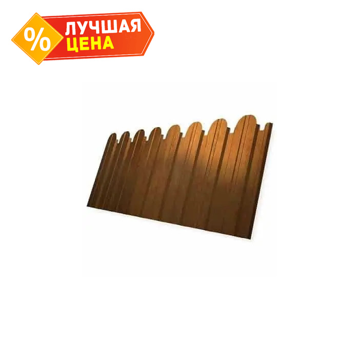 Профлист фигурный Grand Line C10A 0.45 Print-double Elite с пленкой Golden wood