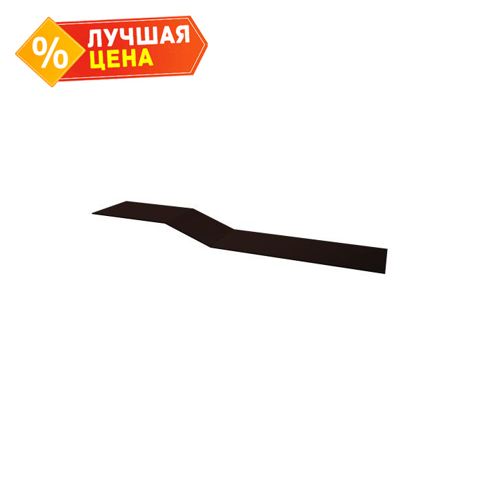 Планка крепежная фальц Grand Line 0,5 Satin Мatt RAL 8017 шоколад