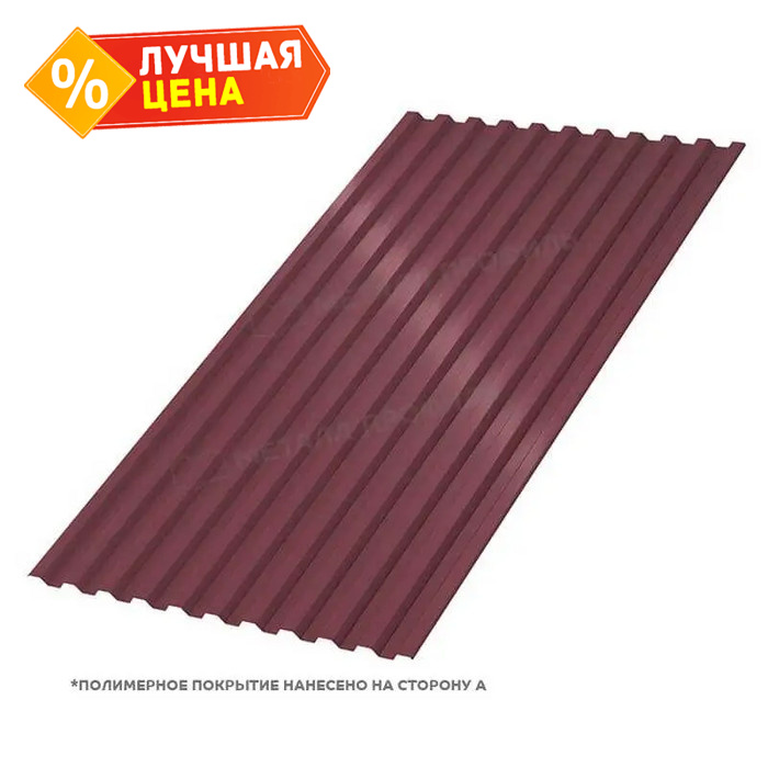 Профлист Металл Профиль C21 0.45 VikingMP® RAL 3005 Красное вино A