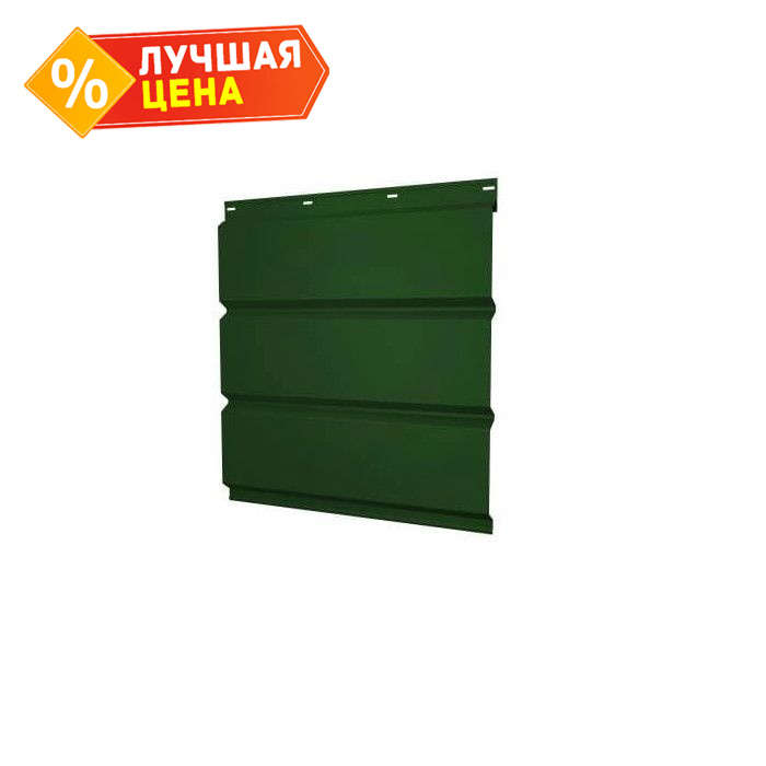 Софит ЭкоБрус без перфорации 0,345 Grand Line 0,5 Quarzit lite RAL 6005 зеленый мох