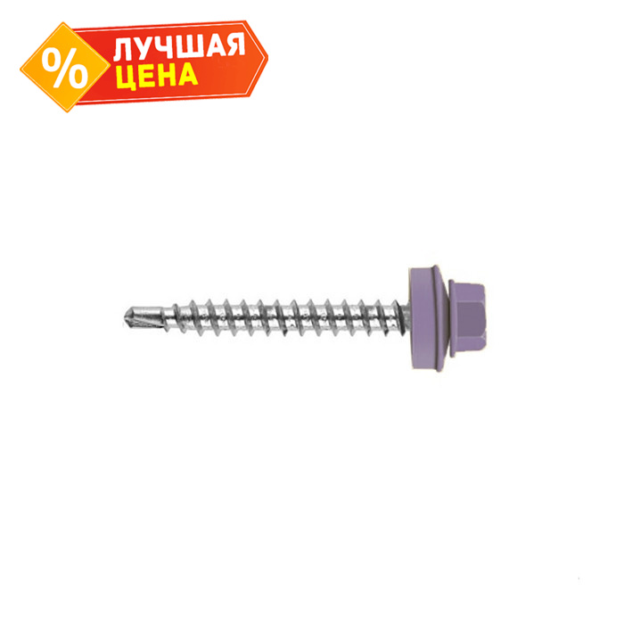 Саморез кровельный Daxmer 4,8х35 RAL 4005 (250) сверло №1