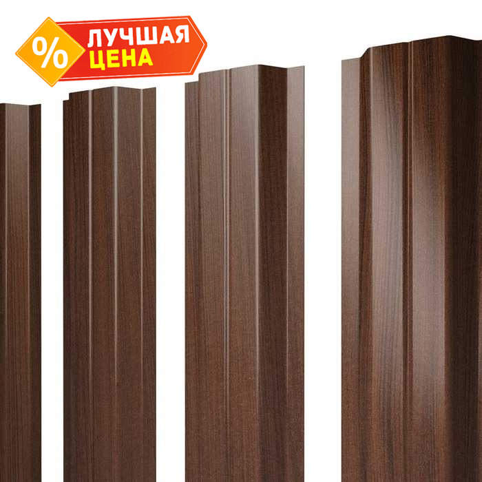 Штакетник П-образный В Grand Line 0,45 Print Elite Choco Wood Choco Wood