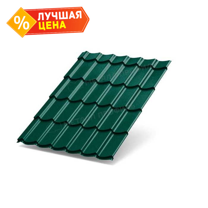 Металлочерепица Металл-Профиль Супермонтеррей 0,45 VikingMP® RAL 6005 Зеленый мох