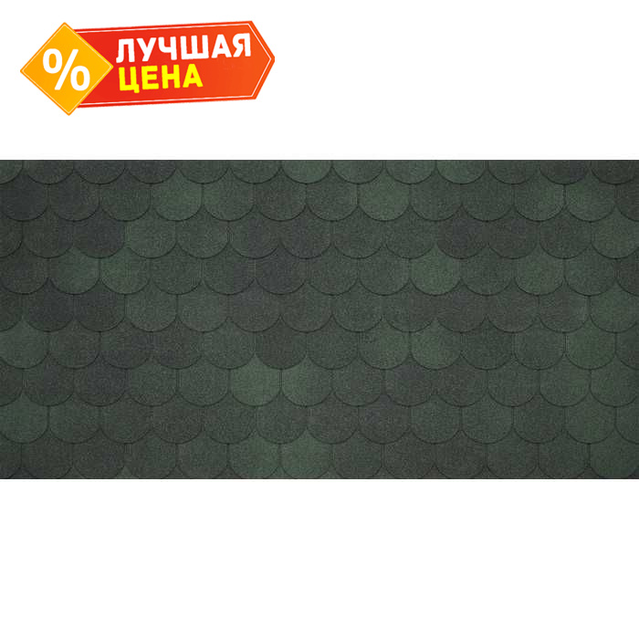 Гибкая черепица Тегола Comfort ASSISI Verde 473