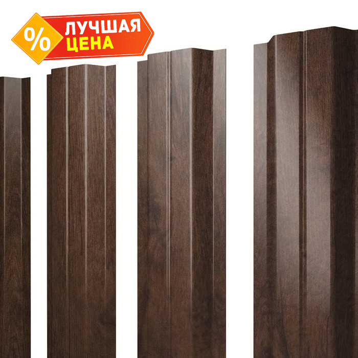 Штакетник П-образный А Grand Line 0,45 Print-double Premium Antique Wood Antique Wood