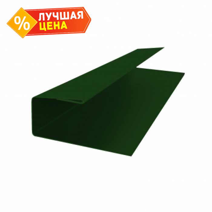 J-Профиль 18мм 0,5 Satin с пленкой RAL 6005 зеленый мох