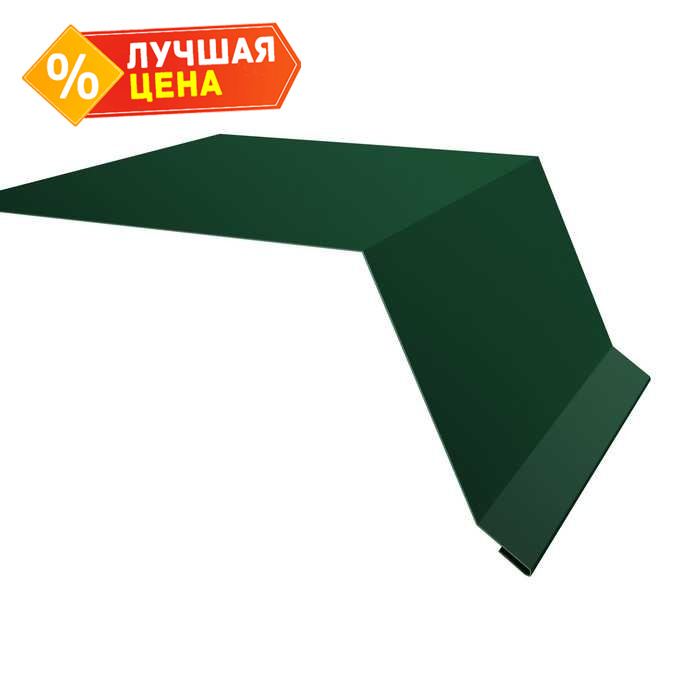 Планка капельник 100х55 0,45 PE с пленкой RAL 6005 зеленый мох