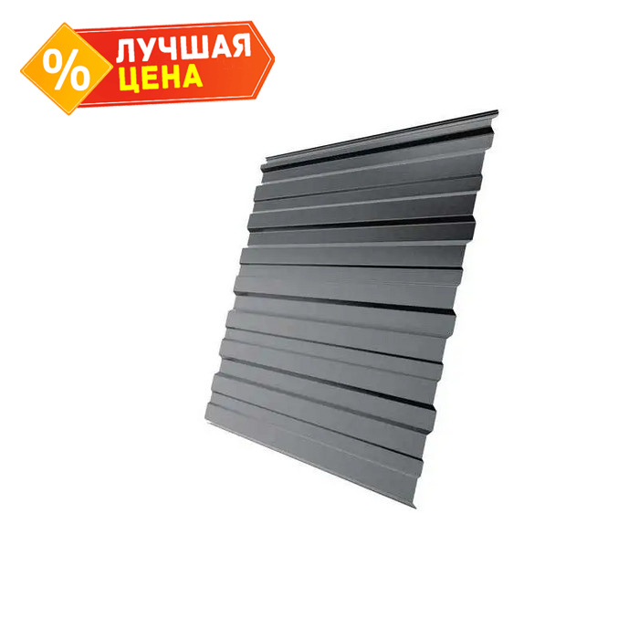 Профлист Grand Line C10R 0.5 Satin RAL 9006 Бело-алюминиевый