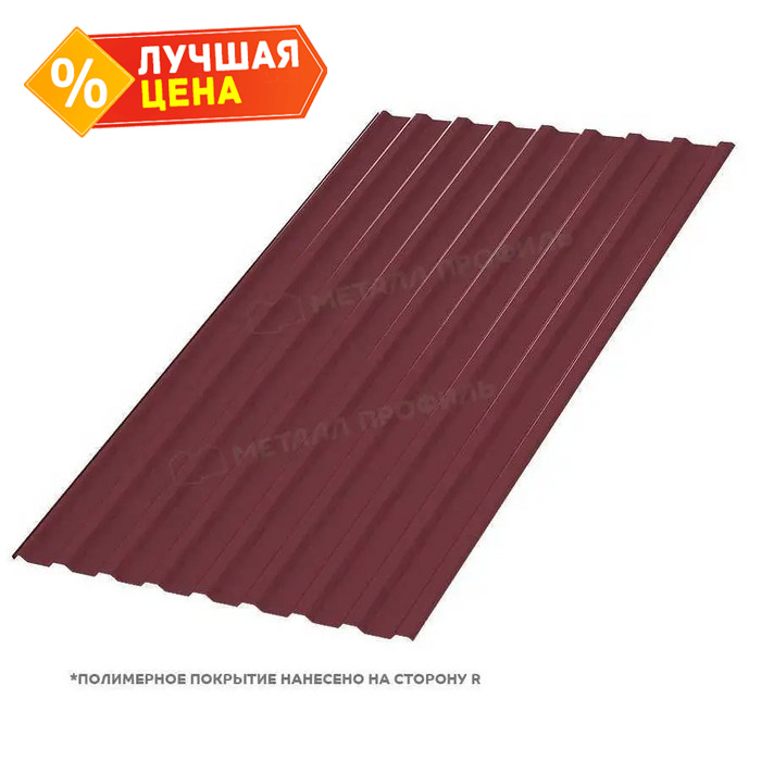 Профлист Металл Профиль МП20 0.5 NormanMP RAL 3005 Красное вино B