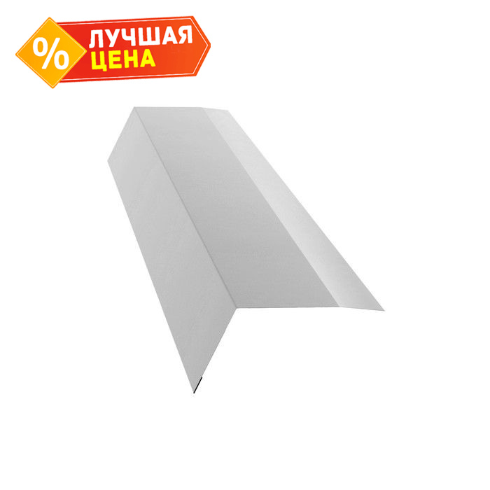 Планка карнизная широкая 100х85 0,45 PE с пленкой RAL 9003 сигнальный белый