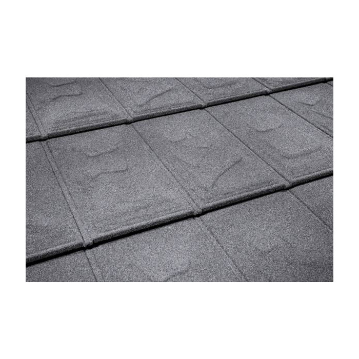 Композитная черепица Метротайл (Metrotile) серия I-Slate, цвет серый, 1340х430 мм