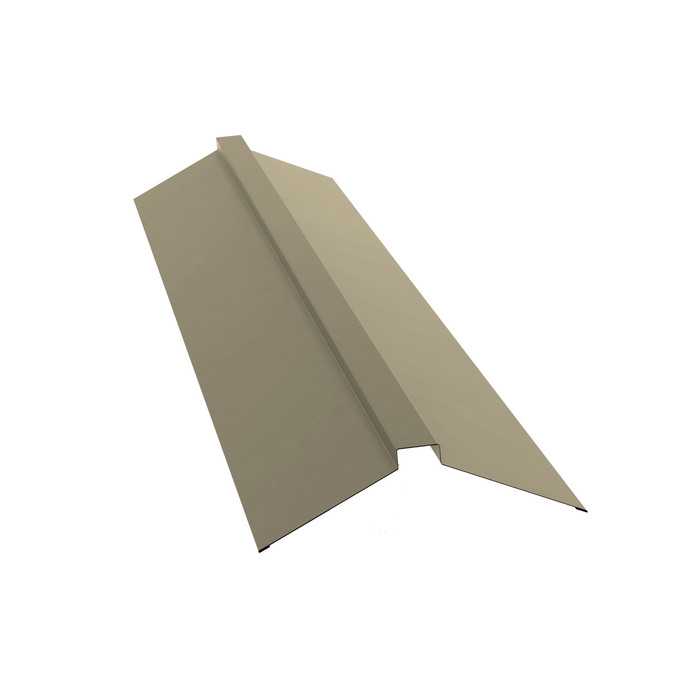 Планка конька плоского Grand Line 115х30х115 0,45 Полиэстер RAL 1015 светлая слоновая кость