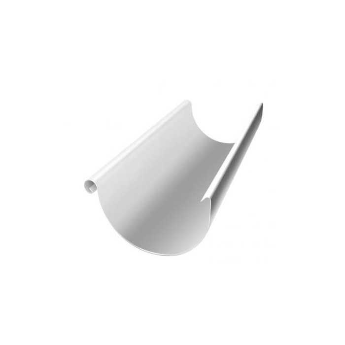 Желоб полукруглый 125мм RAL 9003 3м без логотипа