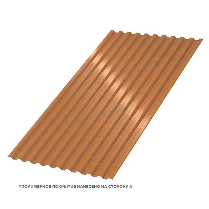 Профлист Металл Профиль C21 0.5 AGNETA® двусторонний Copper/Copper, Медный/Медный A