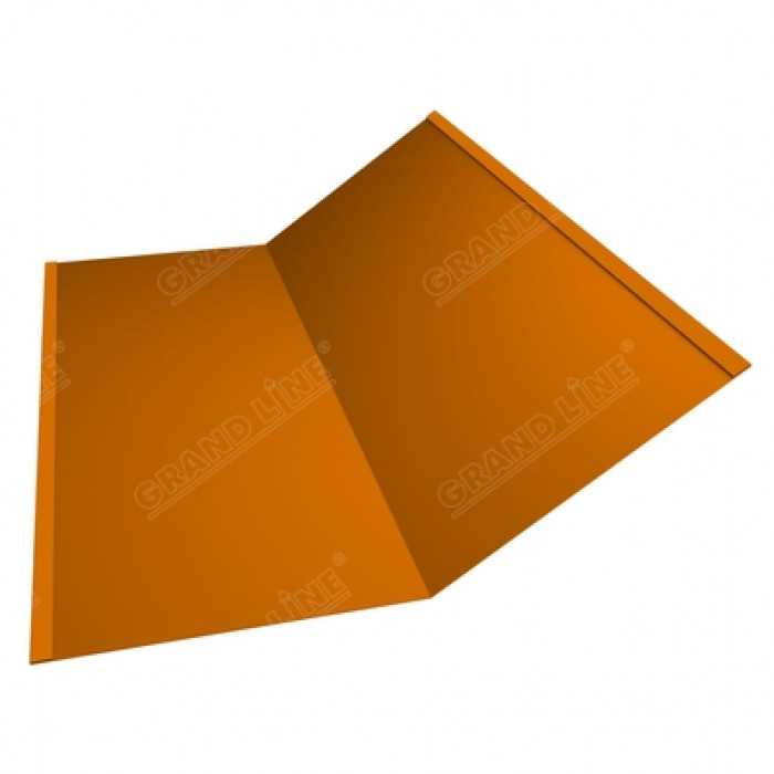 Планка ендовы нижней 300х300 0,45 PE с пленкой RAL 2004 оранжевый
