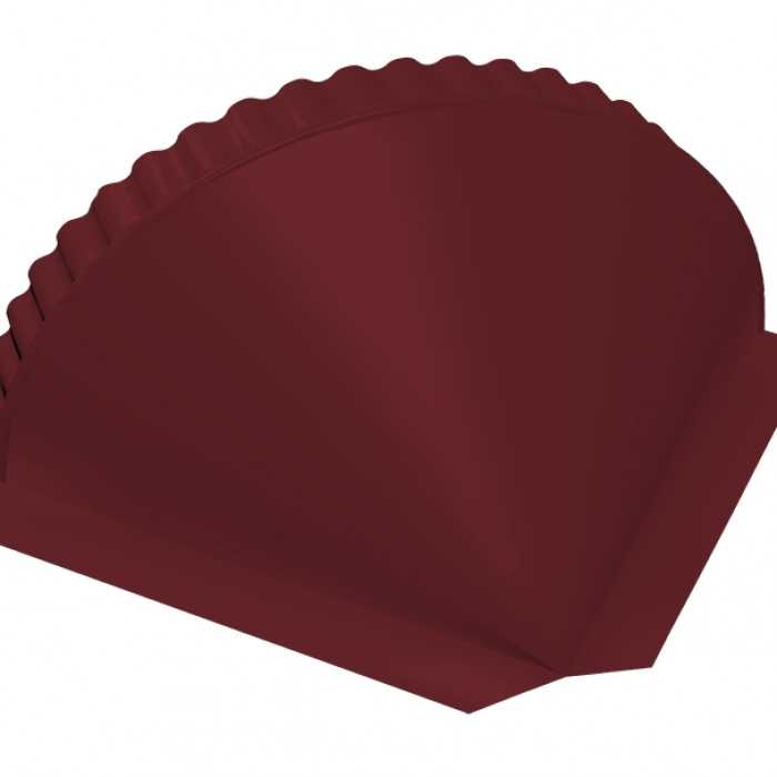 Заглушка конусная PE RAL 3005 красное вино