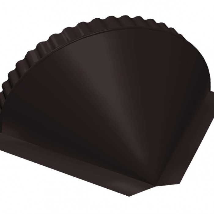 Заглушка конусная Satin Мatt RAL 9005 черный