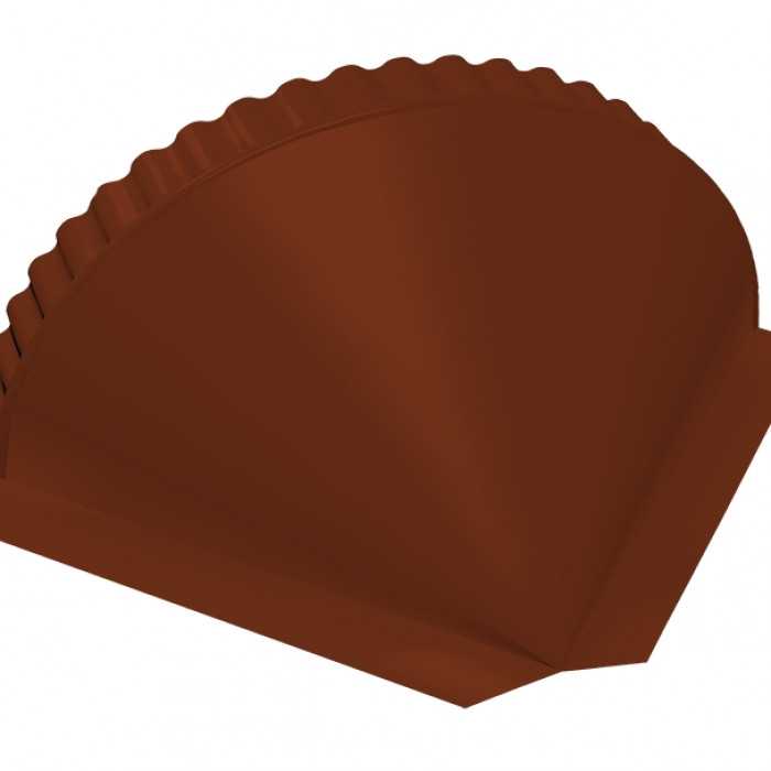 Заглушка малая конусная PE RAL 3009 оксидно-красный