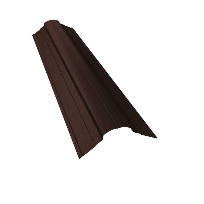 Планка конька фигурного 70x70 0,5 Velur RAL 8017 шоколад