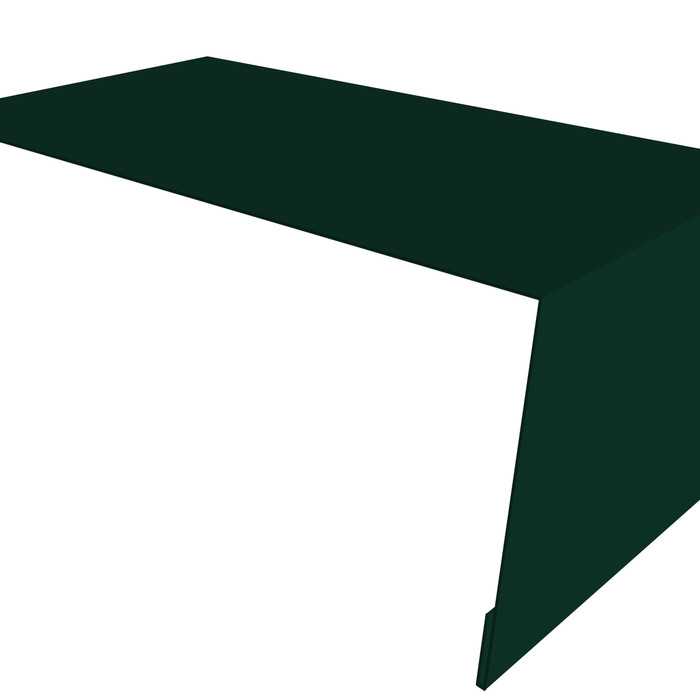 Планка мансардная 0,5 Quarzit с пленкой RAL 6005 зеленый мох