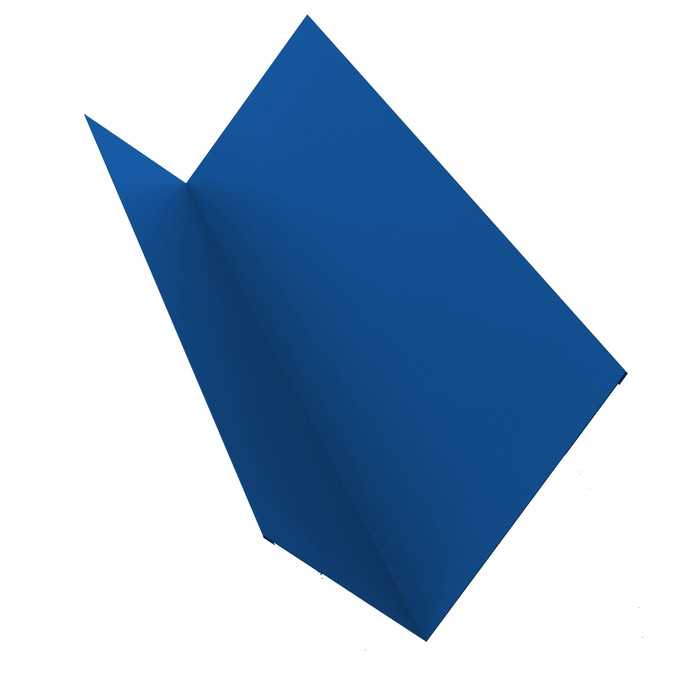 Планка примыкания 150х250 0,4 PE с пленкой RAL 5005 сигнальный синий