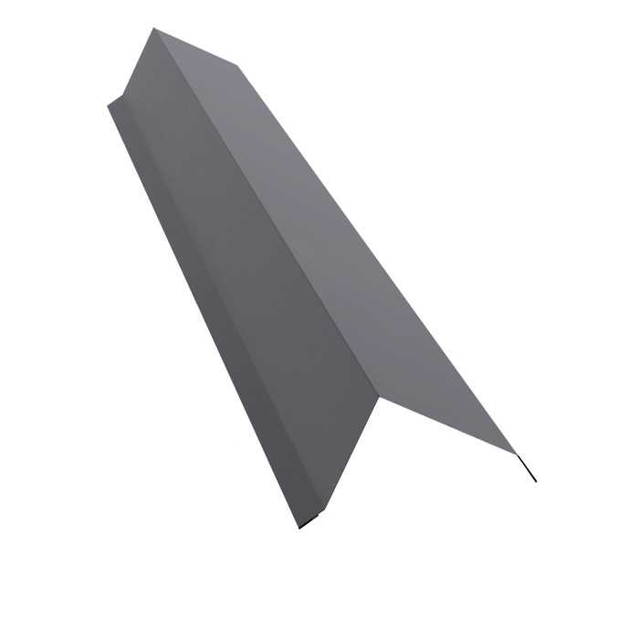 Планка торцевая 142х100 0,7 PE с пленкой RAL 7004 сигнальный серый