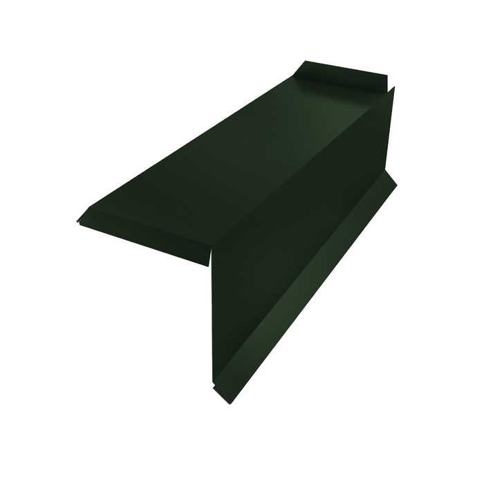 Планка торцевая сегментная 30мм Правая 0,5 GreenCoat Pural BT, matt RR 11 темно-зеленый (RAL 6020 хромовая зелень)