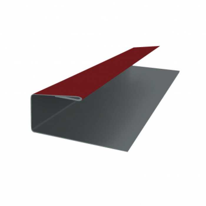 J-Профиль 12мм 0,5 Velur RAL 3005 красное вино