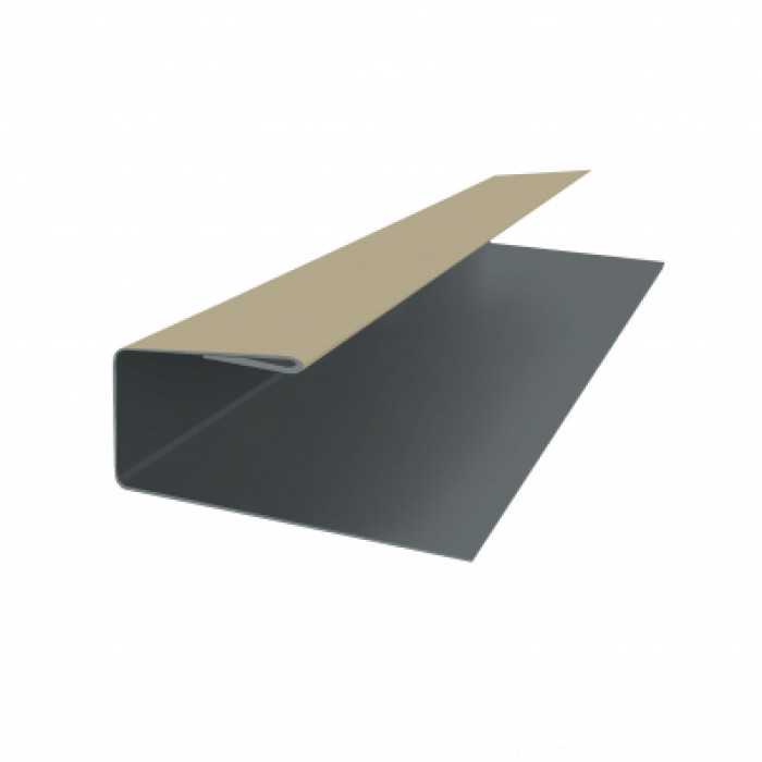 J-Профиль 12мм 0,45 PE с пленкой RAL 1015 светлая слоновая кость