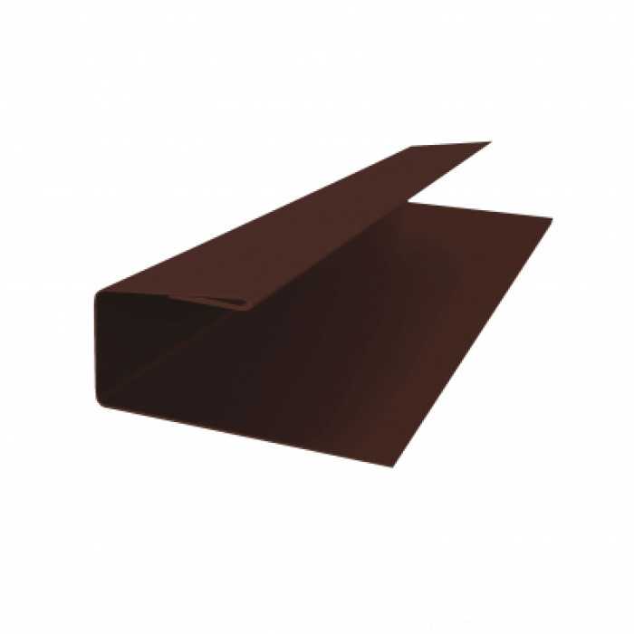 J-Профиль 12мм 0,5 Atlas с пленкой RAL 8017 шоколад