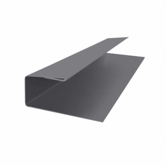 J-Профиль 18мм 0,5 Satin с пленкой RAL 7004 сигнальный серый