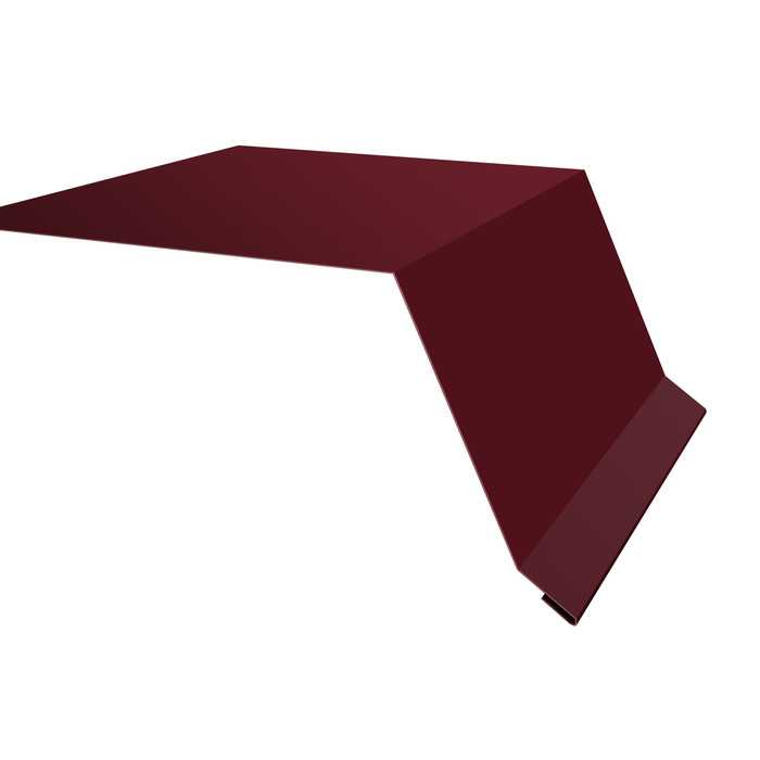 Планка капельник 100х55 0,4 PE с пленкой RAL 3005 красное вино