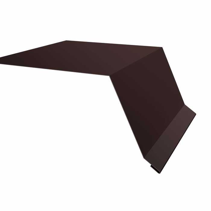 Планка капельник 100х55 0,5 PurLite Мatt RAL 8017 шоколад