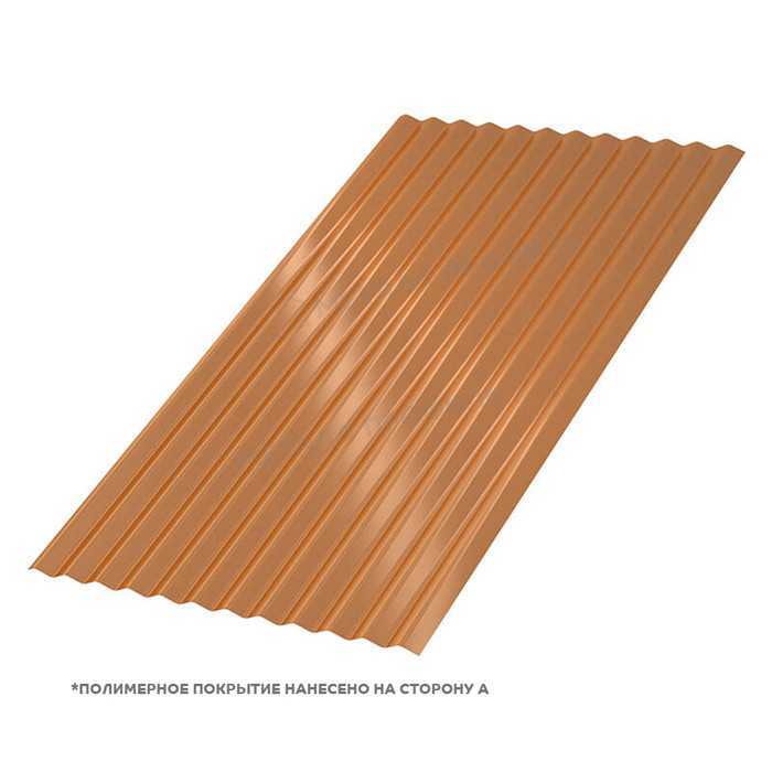 Профлист Металл Профиль МП18 0.5 AGNETA® двусторонний Copper/Copper, Медный/Медный A